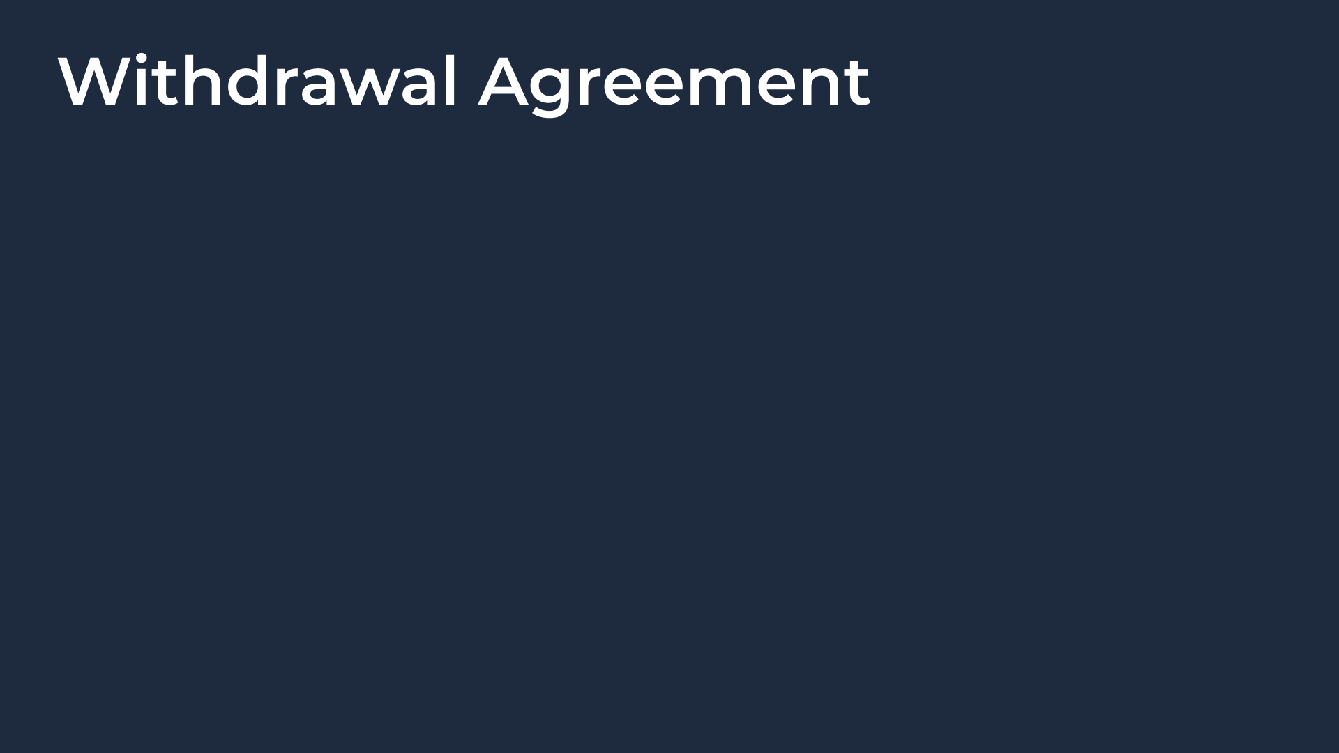 Withdrawal Agreement 