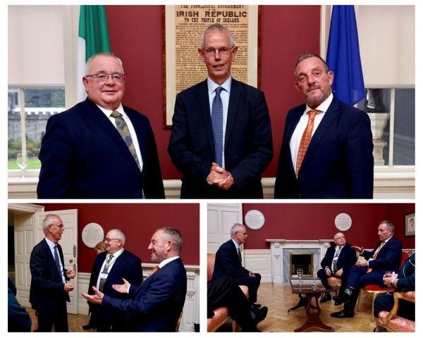 The Ceann Comhairle and Cathaoirleach meet Mr. Tiny Kox, President of the Parliamentary Assembly of the Council of Europe