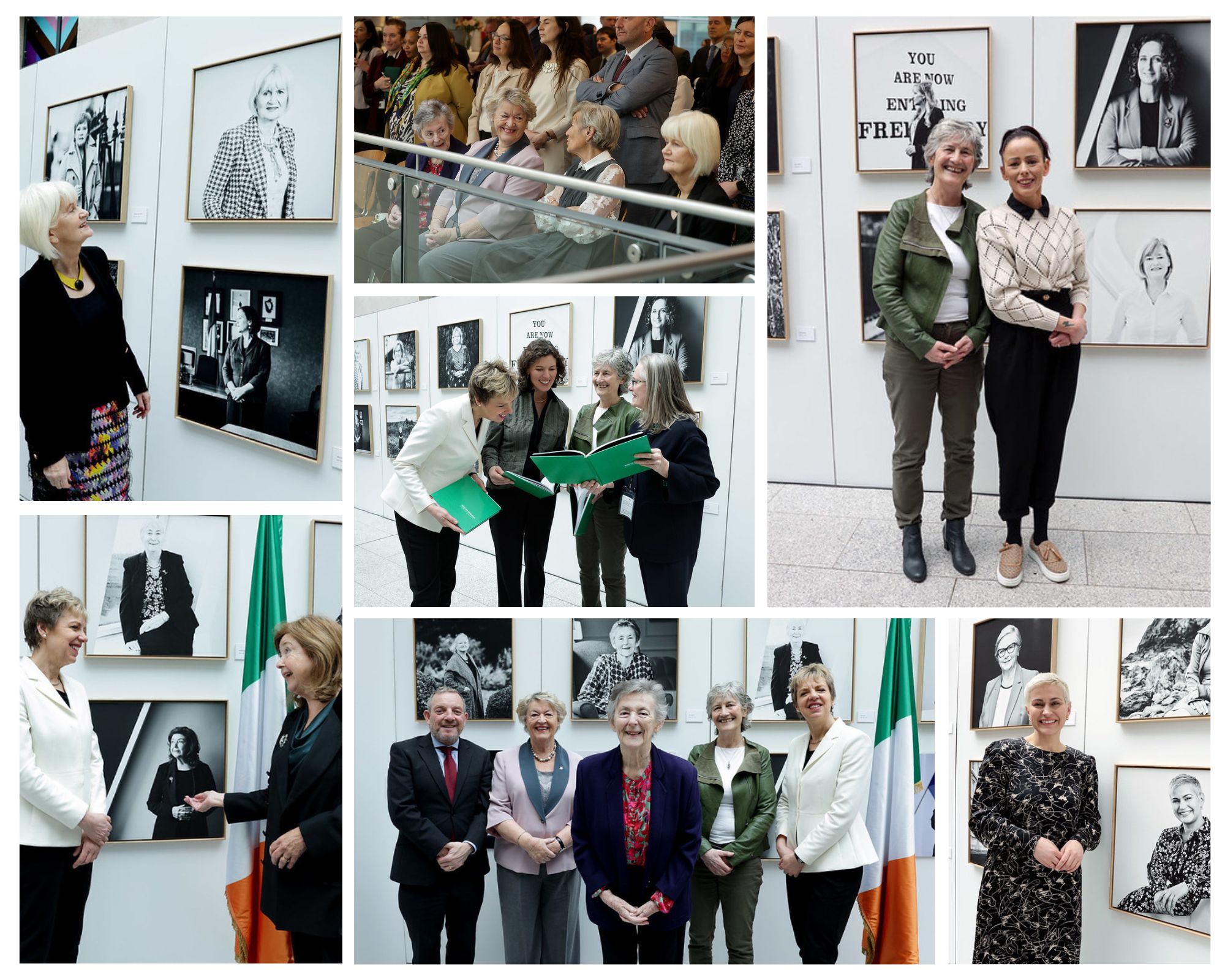 A collage of photos from an event marking International Women's Day 2024