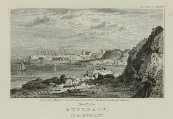 1820 image of Dun Laoghaire pier