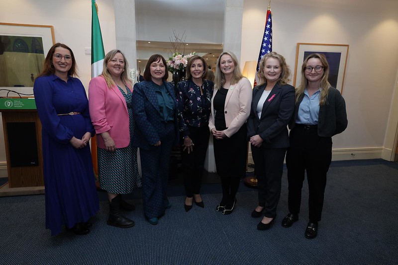 Nancy Pelosi is hosted by the Irish Women's Caucus in April 2024