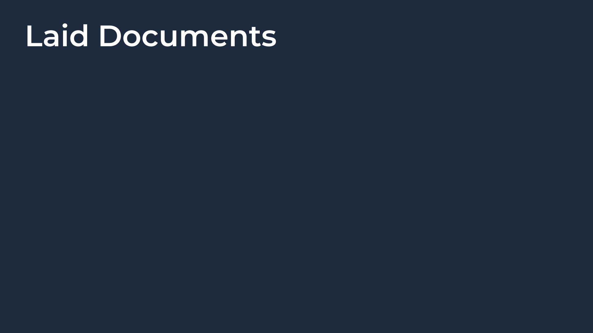 Laid Documents