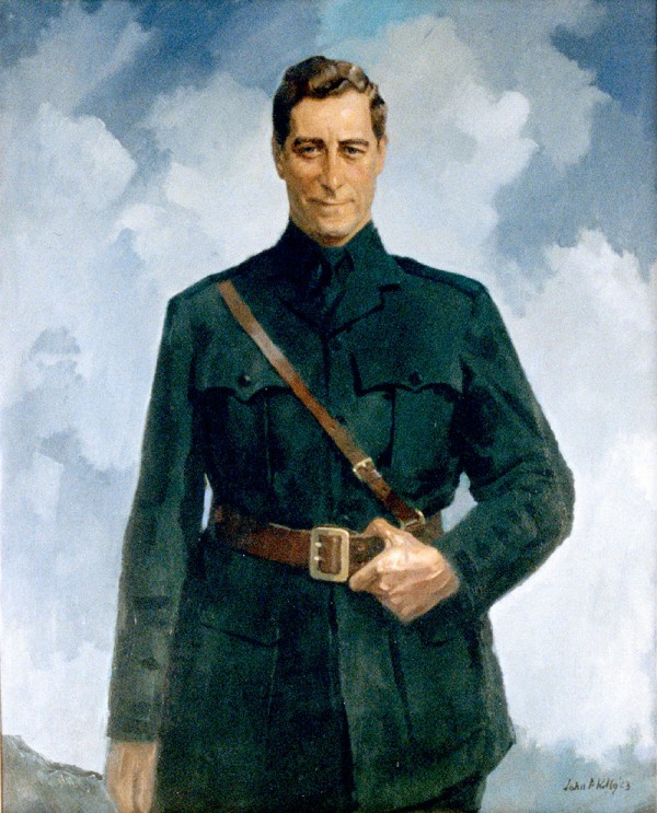 Painting of Cathal Brugha in military uniform