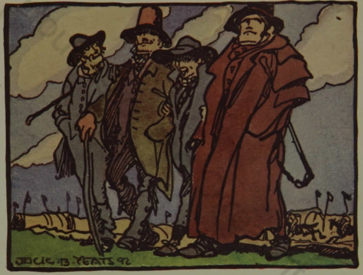 Illustrated image 'The Sportsmen' by Jack B.Yeats