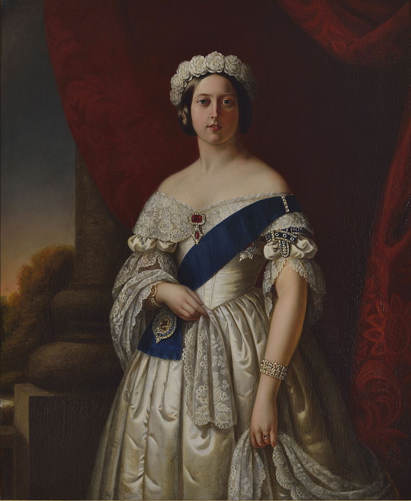 Painting of Queen Victoria as a young woman, 1845 / artist: Alexander Melville
