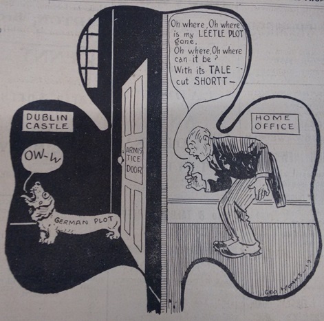 Cartoon from The Shamrock magazine, 1919