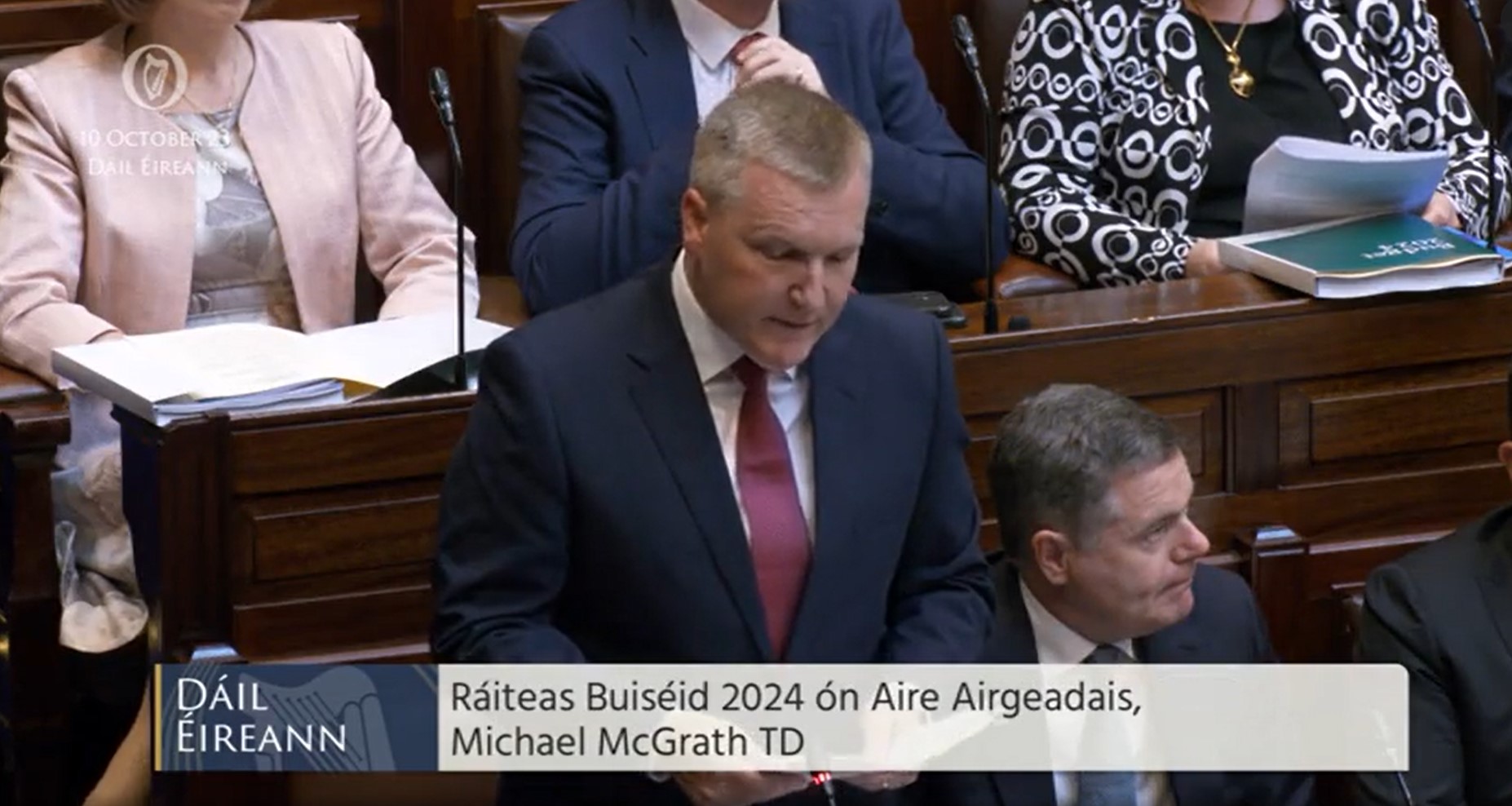 Díospóireachtaí maidir le Buiséad 2024