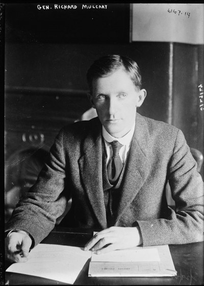 Richard Mulcahy at a desk