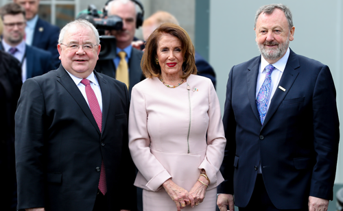 Speaker Nancy Pelosi meets the Ceann Comhairle and Cathaoirleach