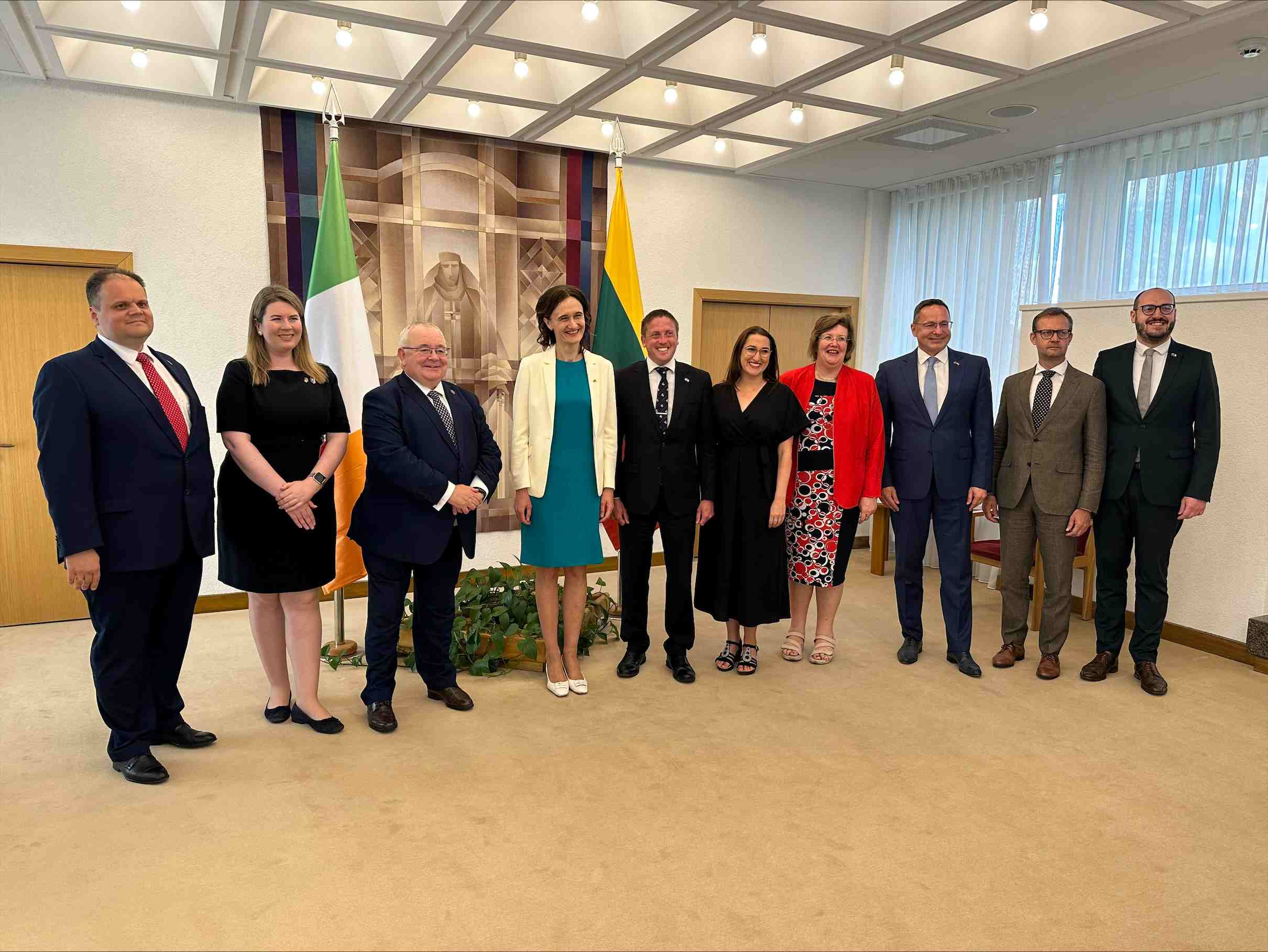 Irish parliamentary delegation on an official visit to Lithuania
