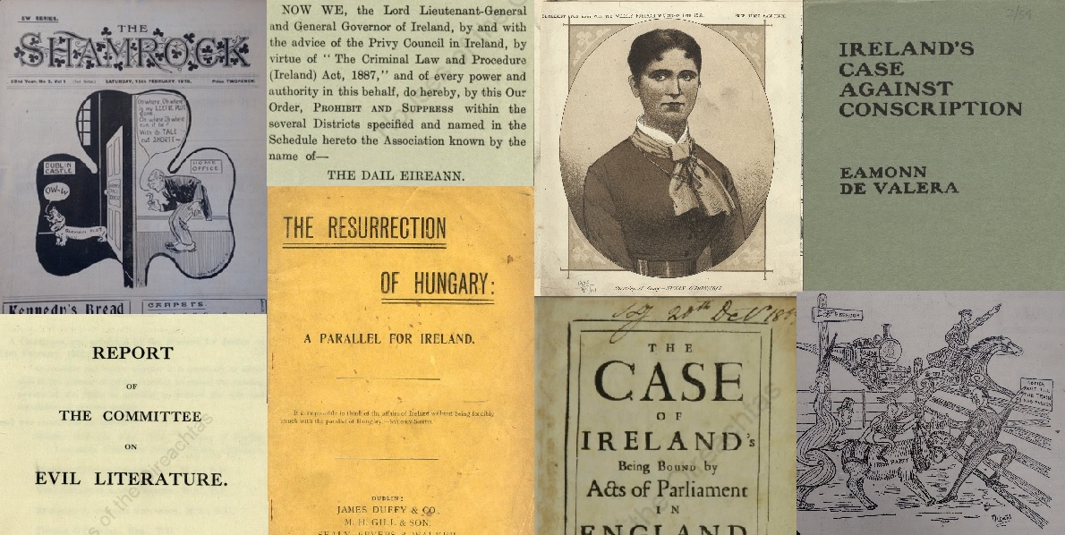 Selection of historical documents from the Oireachtas Library 