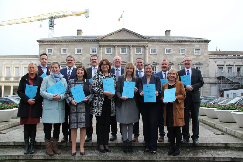Members of the Joint Committee on the Future of Mental Healthcare at the launch of the committee's interim report