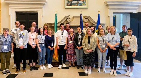 Primary school teachers attending the 2023 summer course at Leinster House