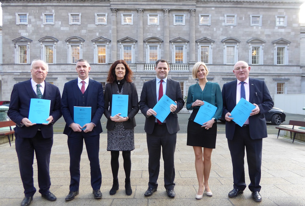 Members of the Seanad Special Select Committee on the Withdrawal of the United Kingdom from the European Union outside Leinster House
